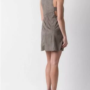 Elegant Gray Sleeveless Mini Dress